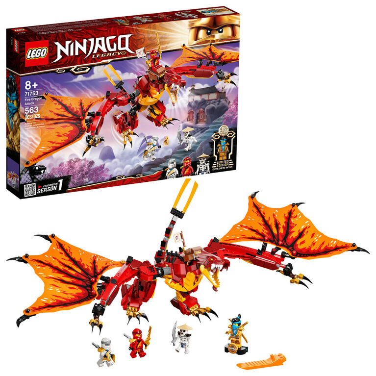 LEGO Ninjago Fire Dragon Attack 71753 (563 pieces)