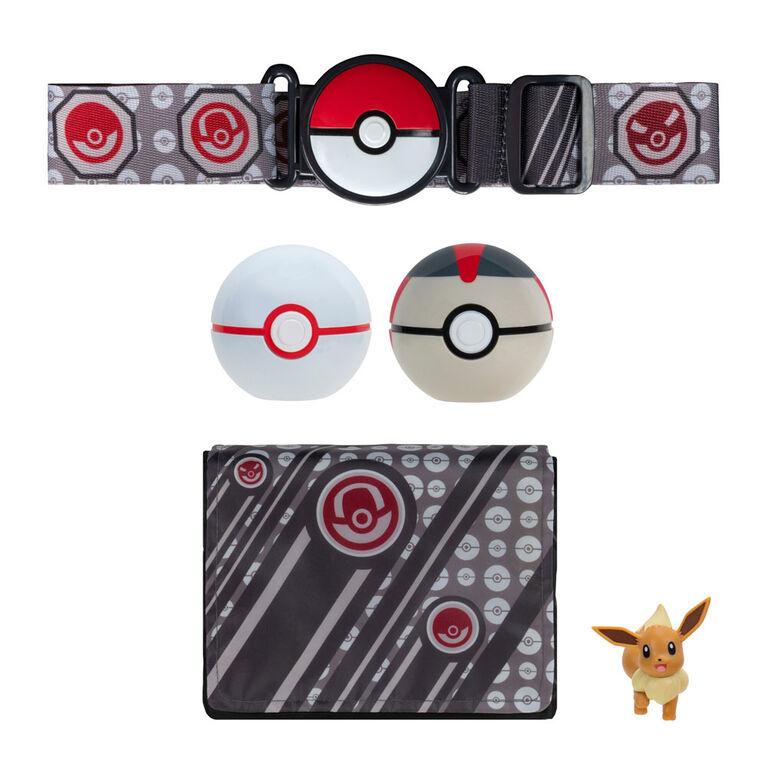PKW - Bandolier Set - Premier Ball and Timer Ball, Eevee #1, Belt, Bag - W4
