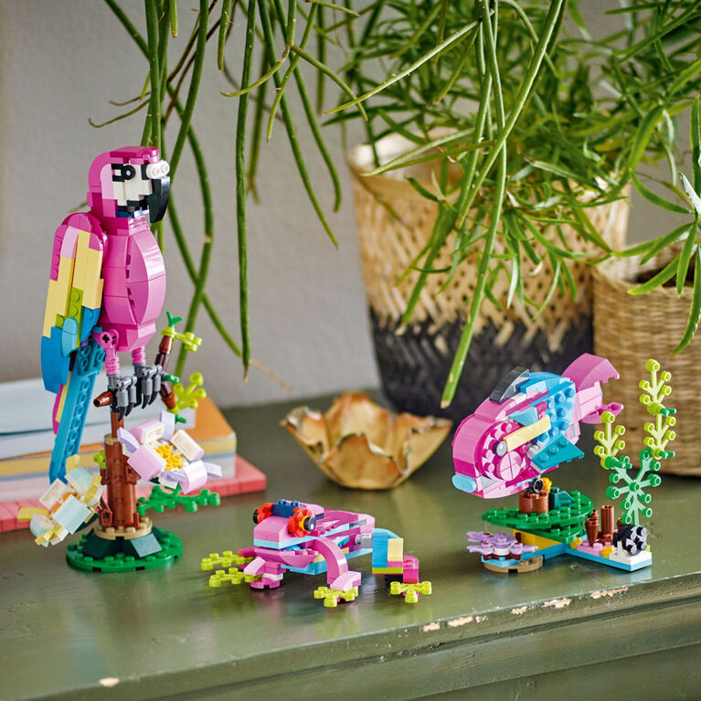 LEGO Creator Exotic Pink Parrot 31144 Building Toy Set (253 Pieces)