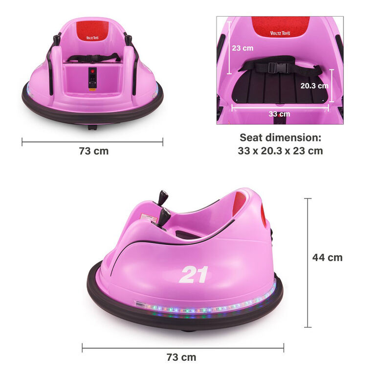 Voltz Toys Round Bumper 360 Rotation with Remote, Purple