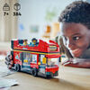 LEGO City Red Double-Decker Sightseeing Bus Toy, London Bus, 60407