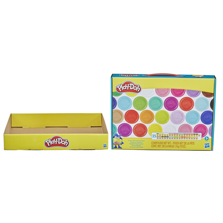Play-Doh, Couleurs créatives, assortiment de 35 pots de pâte à modeler atoxique, pour enfant, couleurs assorties, pots de 56 g