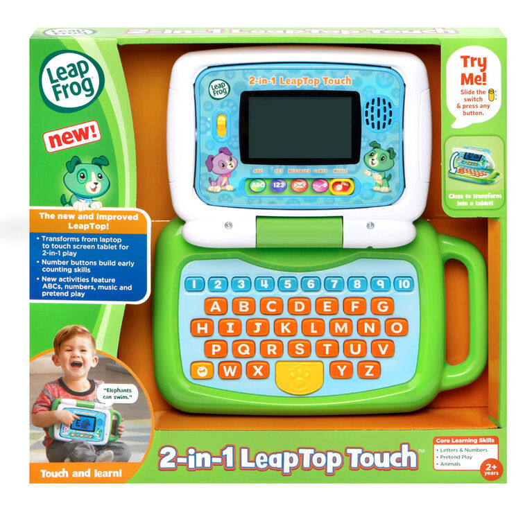 LeapFrog 2-in-1 LeapTop Touch Green - English Edition