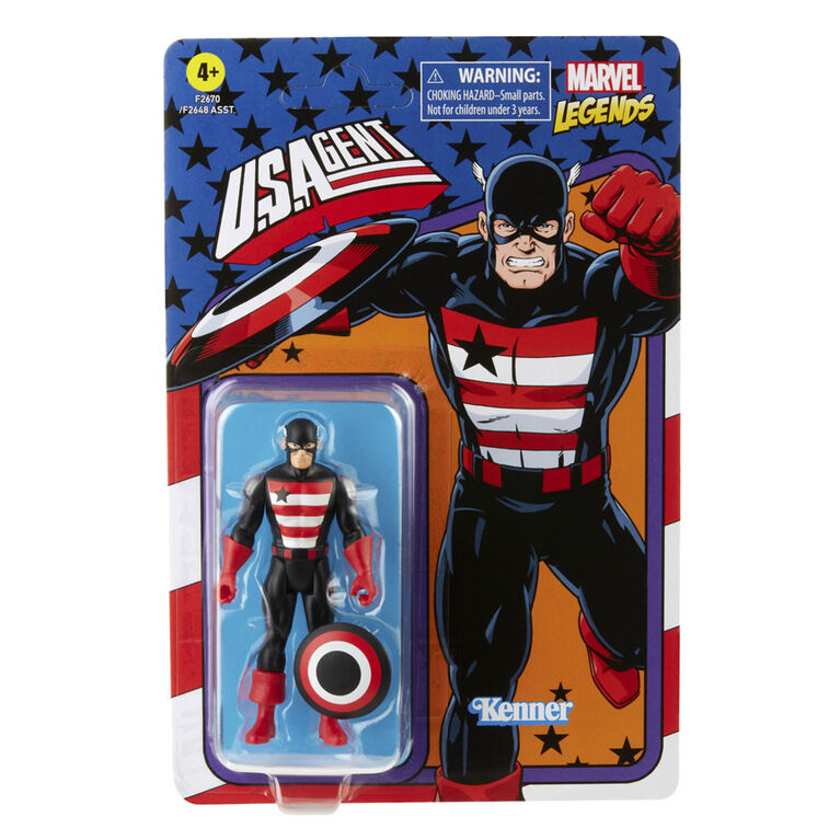 Hasbro Marvel Legends Series 3.75-inch Retro 375 Collection U.S. Agent Action Figure