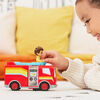 Disney Junior Firebuds, Bo et Flash, figurine articulée et véhicule camion de pompier avec mouvement des yeux interactif