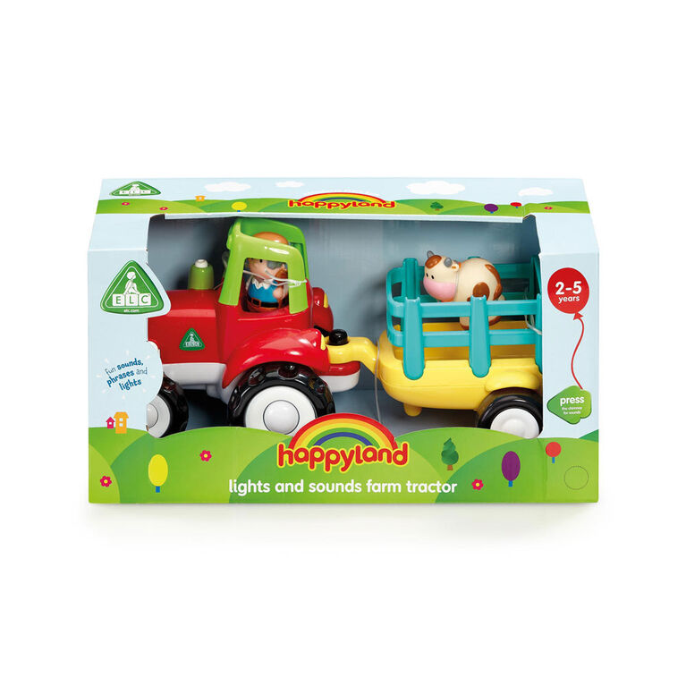 Early Learning Centre Happyland Lights and Sounds Farm Tractor - English Edition - R Exclusive