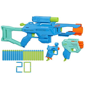 Nerf Elite 2.0 Tactical 3-Blaster Pack Includes Operator DB-2 Blaster, Trio TD-3 Blaster, Ace SD-1 Blaster - R Exclusive