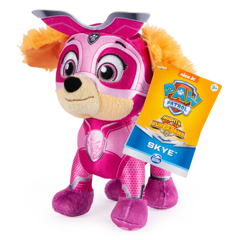 PAW Patrol, 8-Inch Mighty Pups Super PAWs Skye Plush