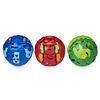 Bakugan Starter Pack 3-Pack, Pyrus Trunkaious, Collectible Action Figures