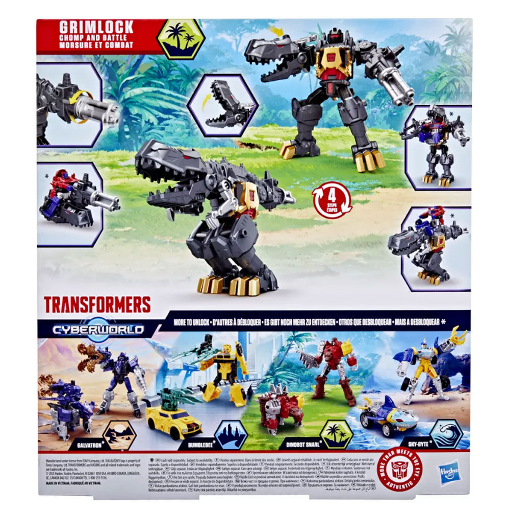 Transformers CYBERWORLD Grimlock Chomp & Battle
