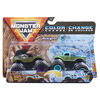 Monster Jam, Official Mohawk Warrior vs. W Color-Changing Die-Cast Monster Trucks, 1:64 Scale