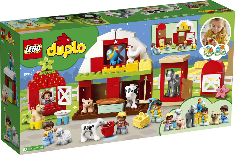 LEGO DUPLO Town Barn Tractor Farm Animal Care 10952 97 pieces