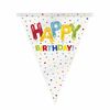 Balloon Bday Bannière de drapeau en plastique 12 pi - Édition anglaise