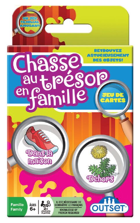 Family Scavenger Hunt Card Game - French Edition