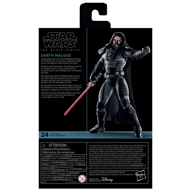 Star Wars The Black Series, Darth Malgus, figurine de 15 cm, Star Wars: The Old Republic