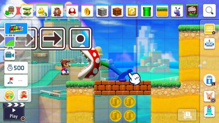 Offres de jeux Nintendo Switch Super Mario Maker 2, carte de jeu