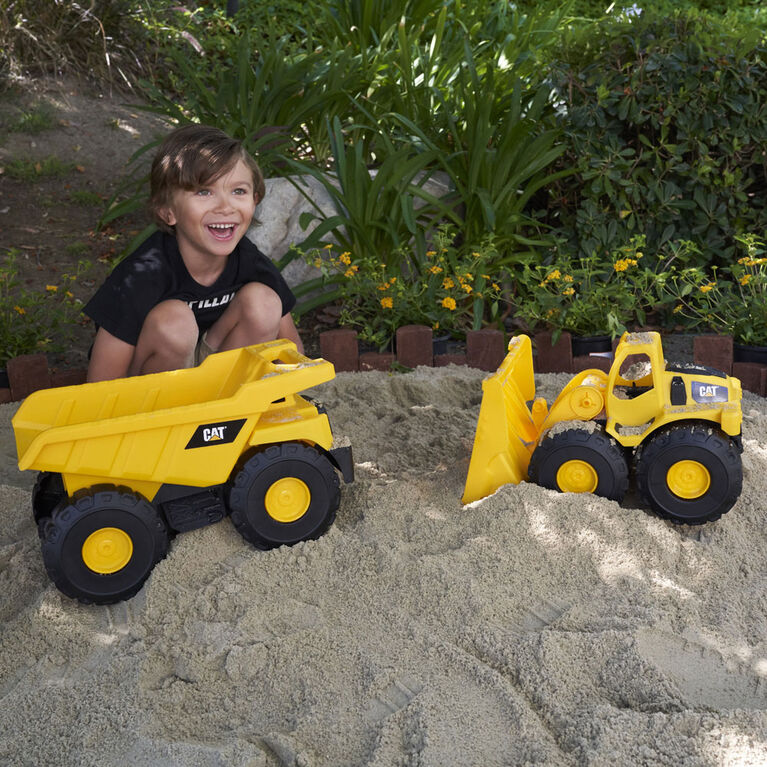 Cat Tough Rigs 2 Pack Dump Truck & Wheel Loader