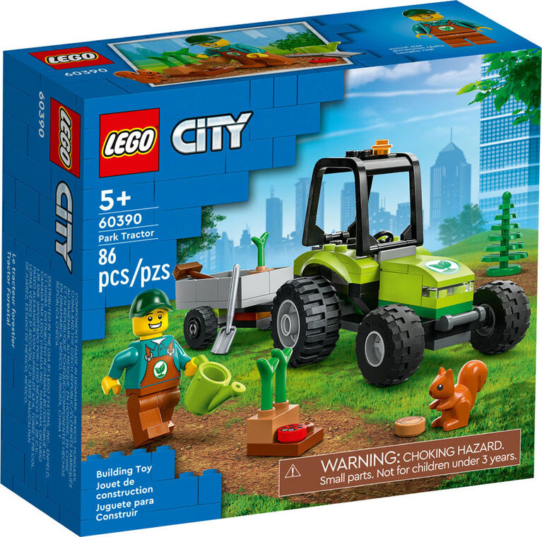 LEGO City Park Tractor 60390 Building Toy Set (86 Pieces)