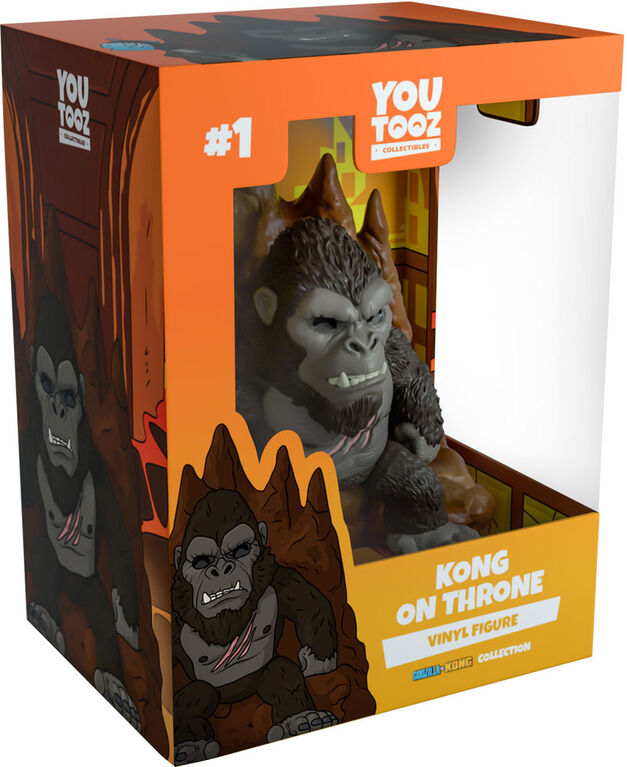 YOUTOOZ - Figurine en Godzilla-Kong: Kong On Throne - Édition anglaise