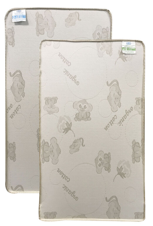 Simmons Beautyrest 2 Stage Firm Crib Mattress with Organic Cotton Cover