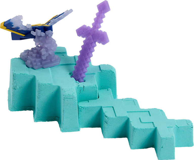Minecraft Mini Mode Mining Action Figures with Reveal, Accessory & Moldable Sand (Characters May Vary)