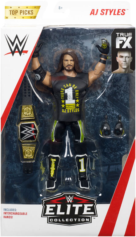 WWE AJ Styles Elite Top Picks Action Figure - English Edition