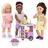 Our Generation, Patio Treats Trolley, Rolling Play Food Cart for 18-inch Dolls