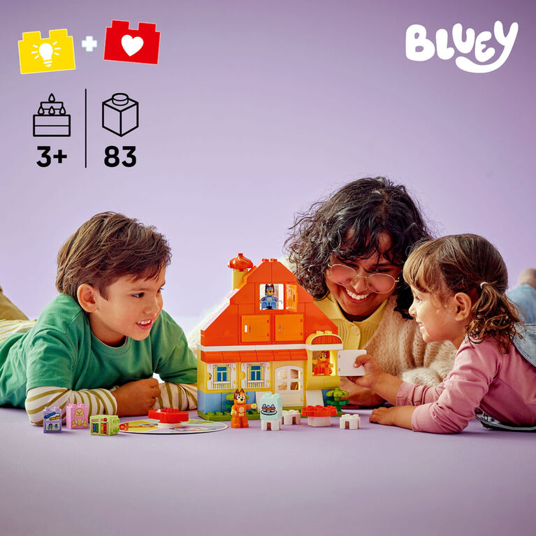 LEGO DUPLO Bluey: Bluey's Family House with Memory Game - Toddler Toy For Kids Ages 3+ - 10459 LEGO DUPLO Bluey: Bluey's Family House with Memory Game - Toddler Toy For Kids Ages 3+ - 10459
