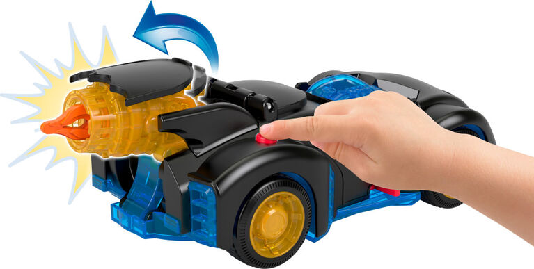 Imaginext DC Super Friends Shake & Spin Batmobile and Batman Figure Set, 4 Pieces