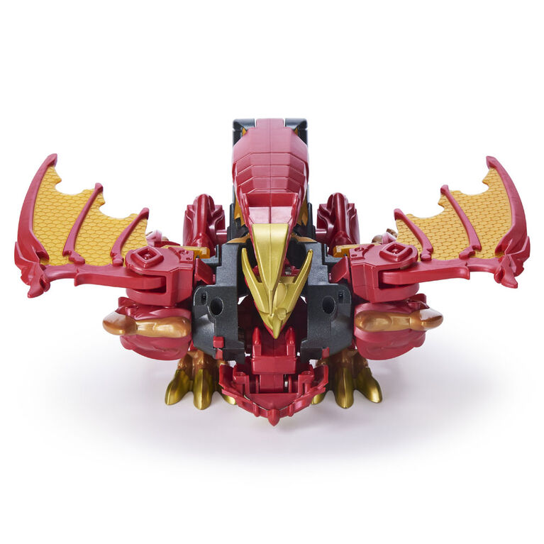 Bakugan, Figurine transformable Dragonoid Infinity avec Bakugan Fusion Ultra exclusif et 10 accessoires d'équipement Baku-Gear