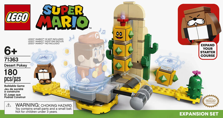 LEGO Super Mario Ensemble d'extension Désert de Pokey 71363 (180 pièces)