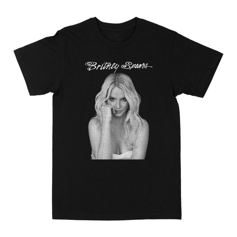 Britney Spears Portrait- Black T-Shirt