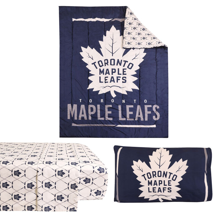NHL Toronto Maple Leafs 4-Piece Twin Bedding Set