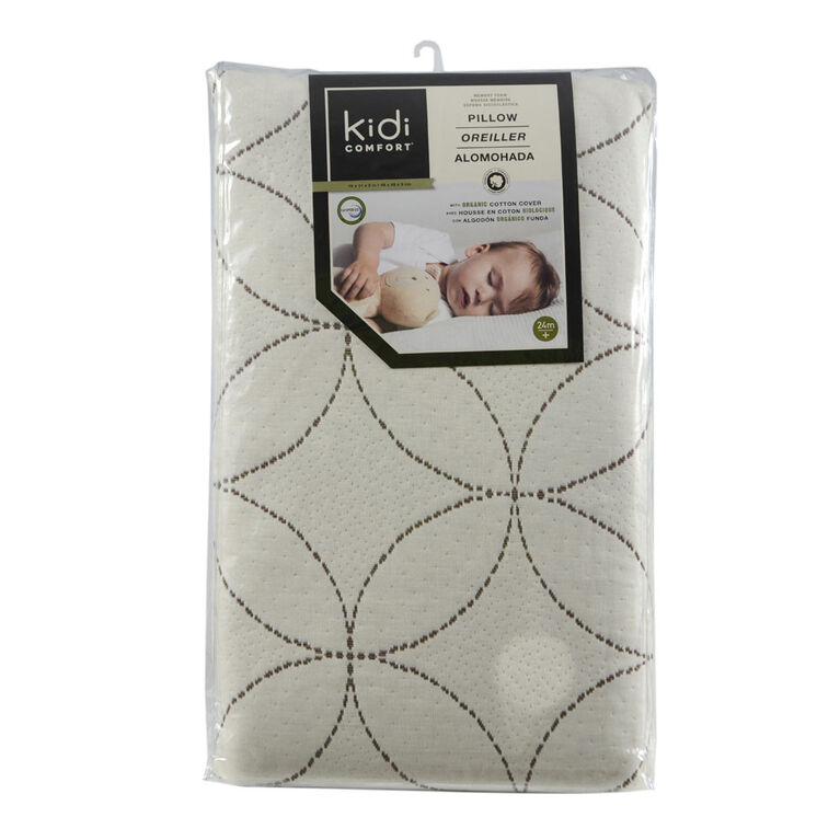 Kidicomfort Memory Foam Toddler Pillow - Organic Cotton