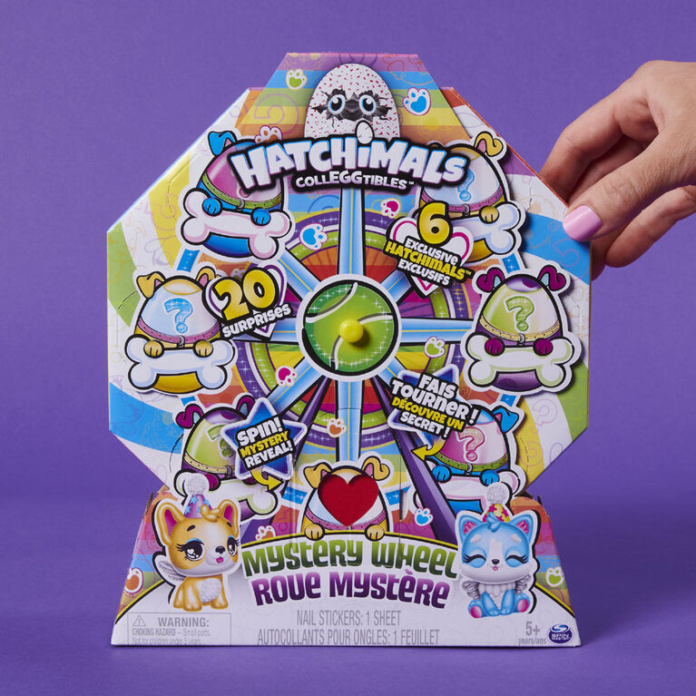 Hatchimals CollEGGtibles, Mystery Wheel with 20 Surprises to Unbox (Style May Vary)