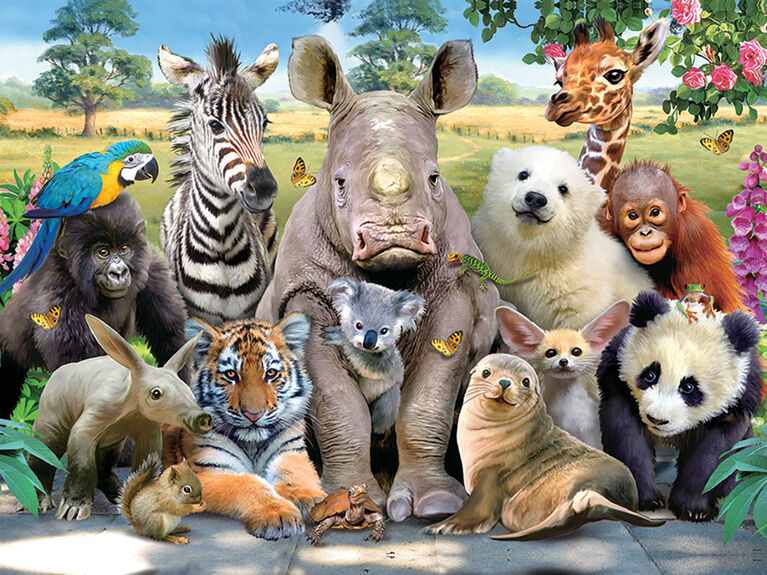 Howard Robinson Exotic Wildlife Puzzle 100 pièces 3D