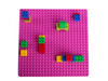 Strictly Briks - Double Sided Silicone Mat - 15" x 15" - Compatible with Large and Small Pegs - Pink