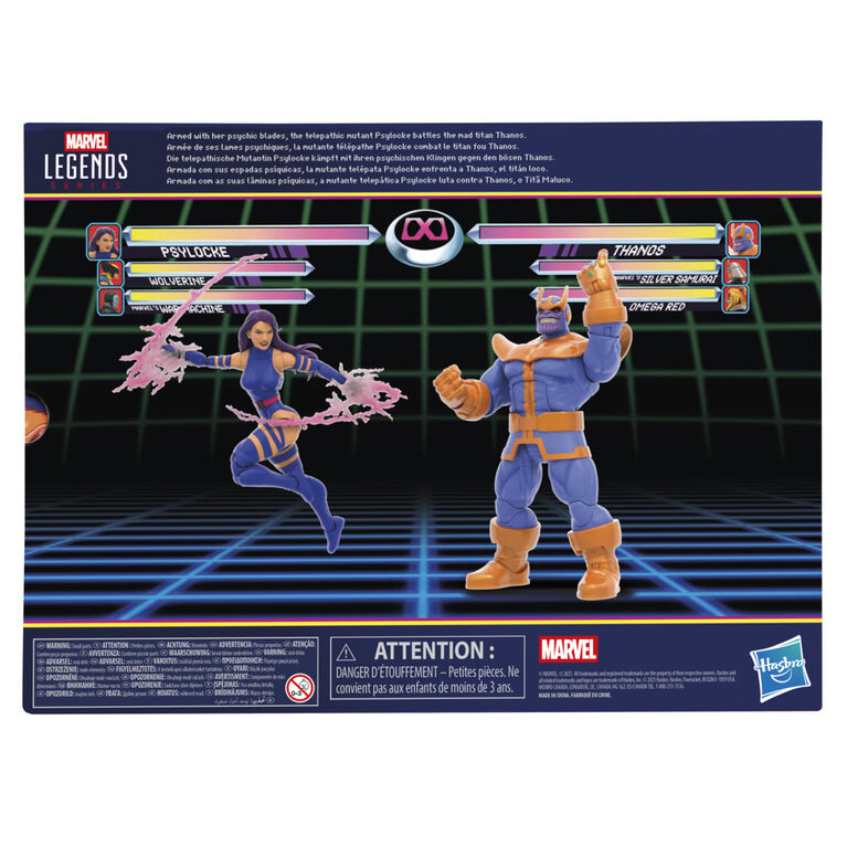 Marvel Legends Series Gamerverse Psylocke vs. Thanos Action Figure Collectibles