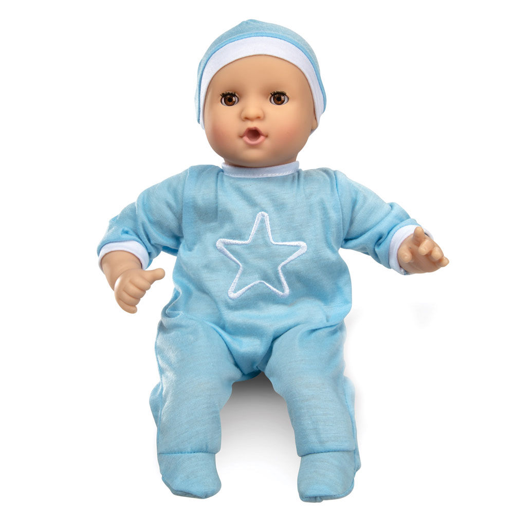 Melissa Doug Mine to Love Jordan Poupee bebe garcon 12 barboteuse bonnet tetine Edition anglaise Toys R Us Canada