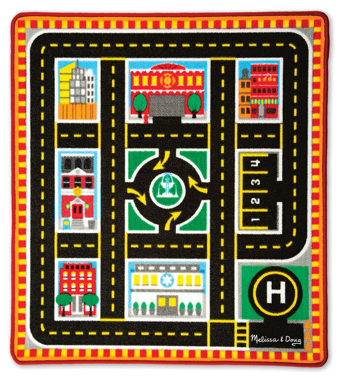 Melissa & Doug Around The City Rescue Rug