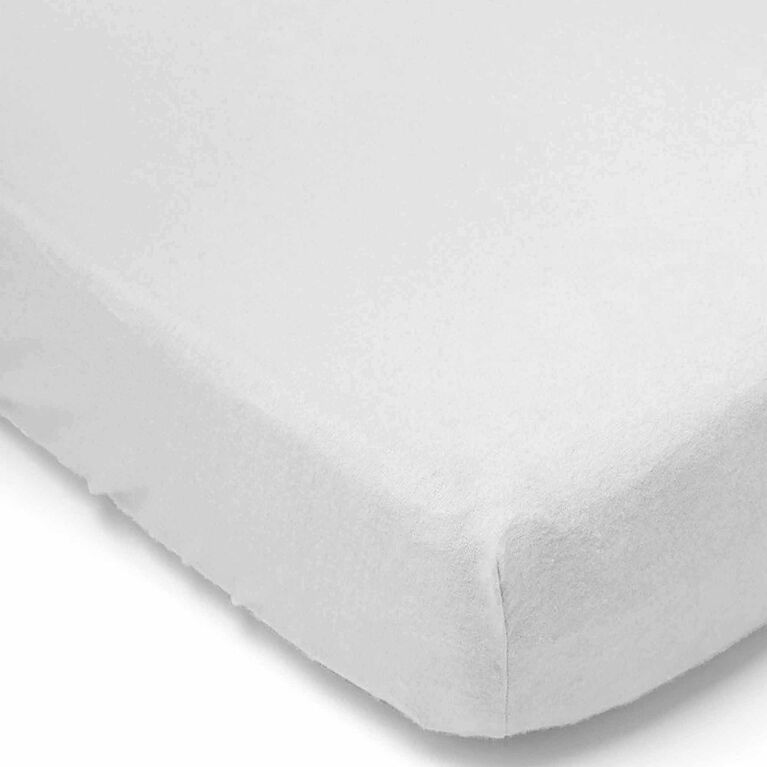 Drap de lit de bébé en flanelle grise Necessities By Tendertyme