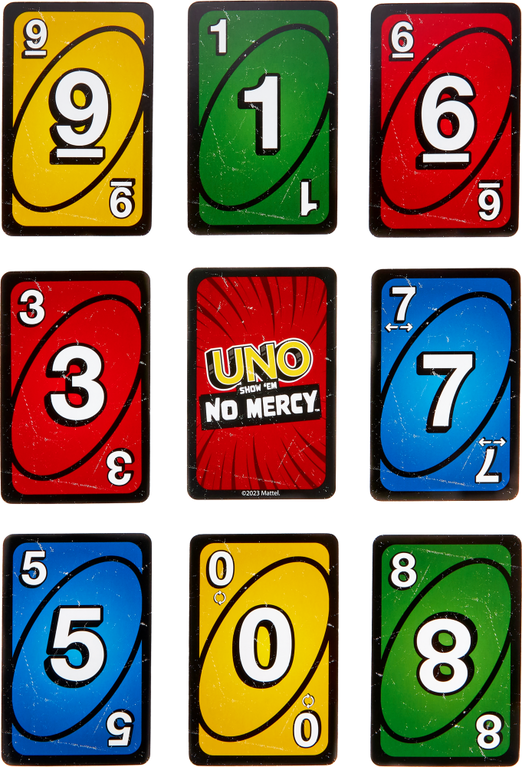 Uno No Mercy Jeu De Cartes Familial Avec 56 Cartes Supplémentaires