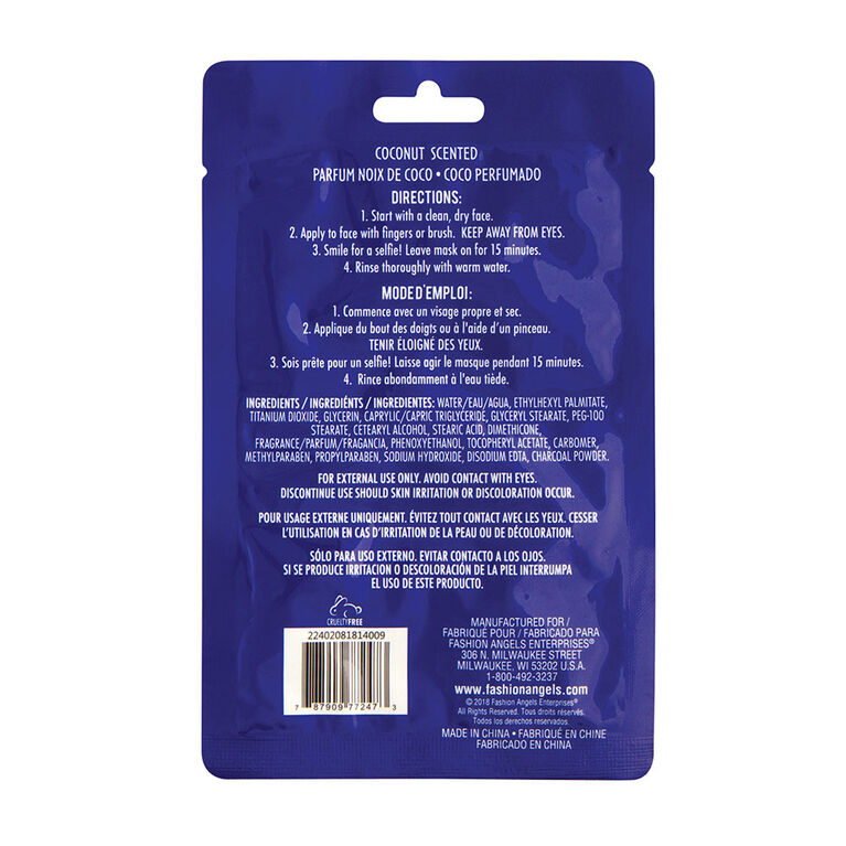 Fashion Angels - Face Mask - Charcoal & Chill - English Edition