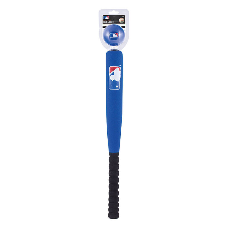 Mini-ensemble de bâton et balle en mousse Franklin Sports MLB Bleu
