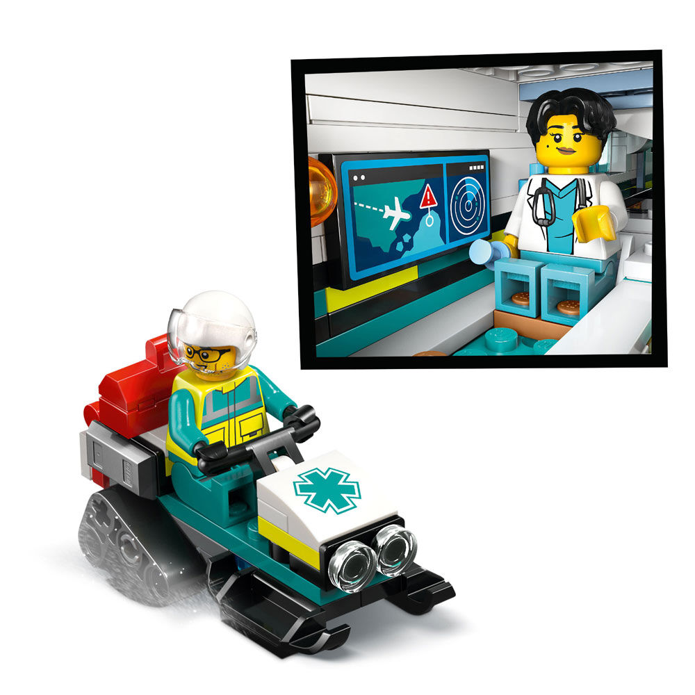LEGO City Emergency Air Ambulance Airplane Building Toy for Kids, Boys & Girls Ages 6+ - 60465