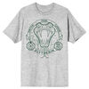 Harry Potter Hogwarts House Slytherin Snake Grey T-Shirt