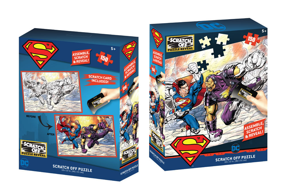 Scratch Off: DC Universe- Superman & Mongul Scratch Puzzle 150pc