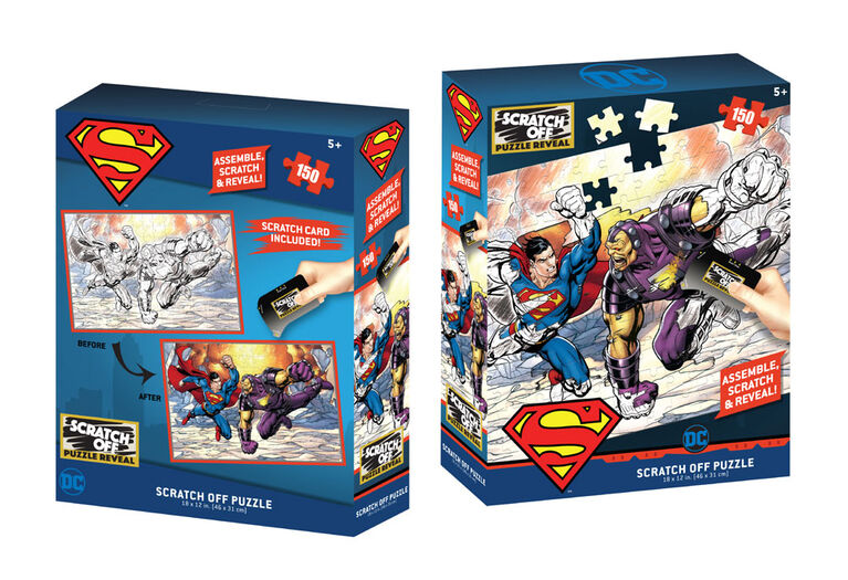Scratch Off: DC Universe- Superman & Mongul Scratch Puzzle 150pc