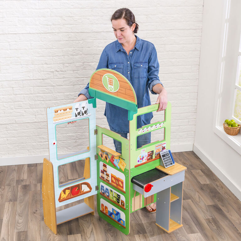 KidKraft Let's Pretend Grocery Store Pop-Up with EZ Kraft Assembly
