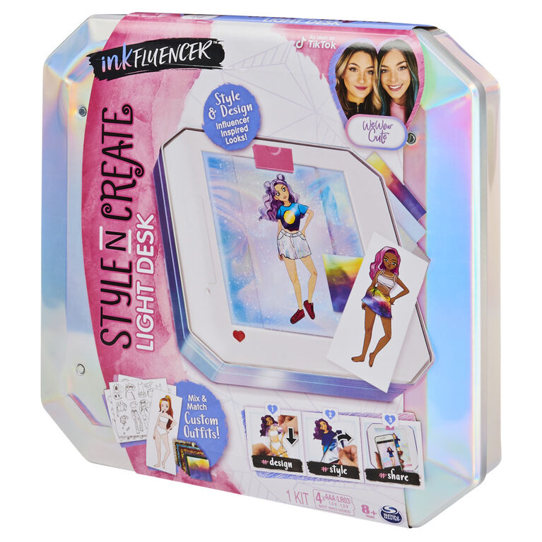 inkFLUENCER, We Wear Cute Style N Create Light Desk, Activity Kit to